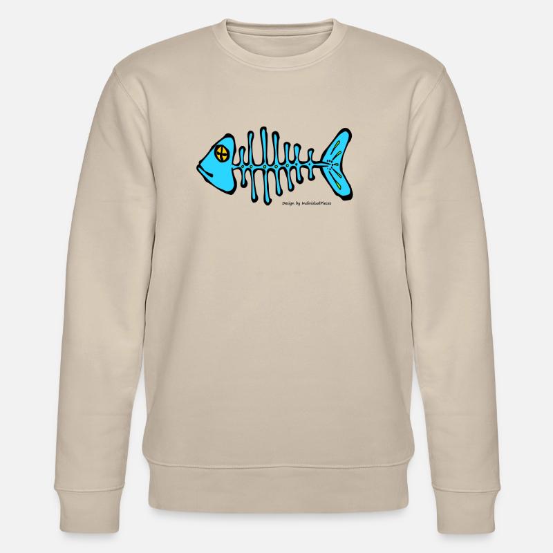 Fish bone - Stanley/Stella CHANGER Unisex Organic Sweatshirt - beige