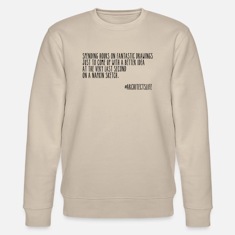 Architects and napkins - Stanley/Stella Unisex Bio-Sweatshirt CHANGER  - Beige