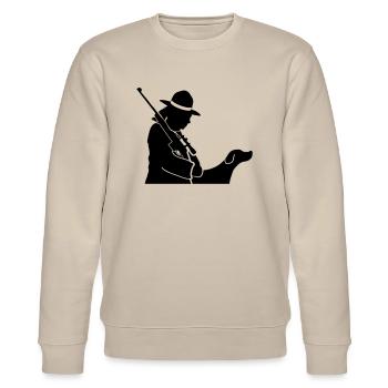 Jägerin - Stanley/Stella Unisex Bio-Sweatshirt CHANGER  - Beige - Vorne - Nik (191cm) & Marisol (170cm)