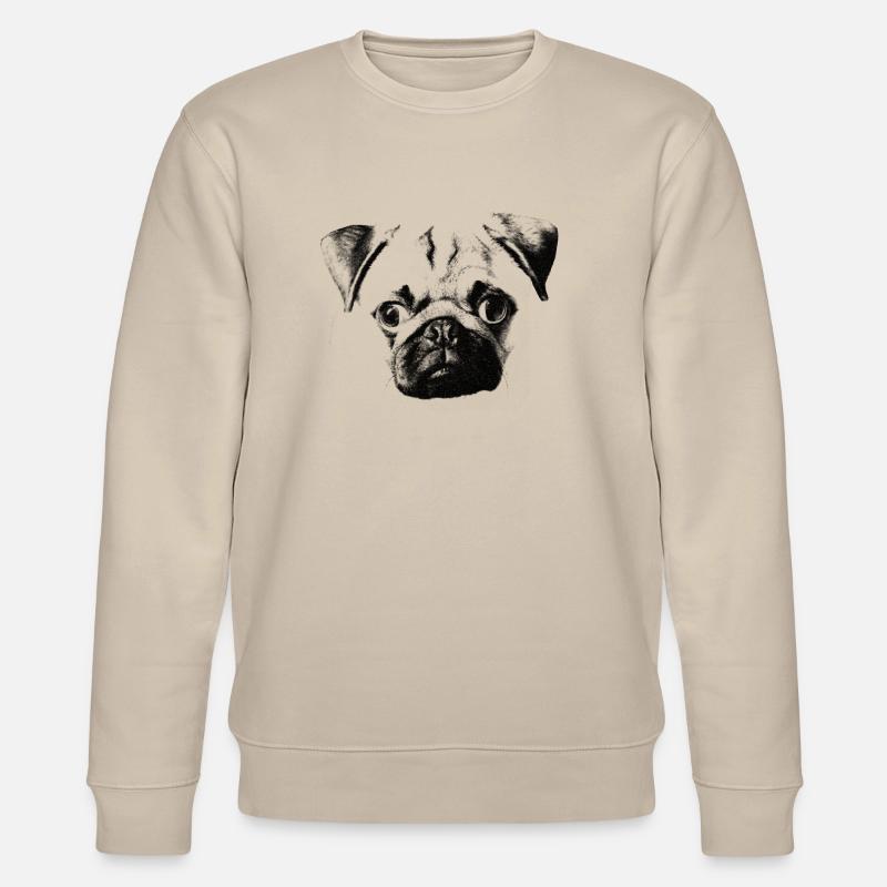 mopsgesicht - Stanley/Stella Unisex Bio-Sweatshirt CHANGER  - Beige