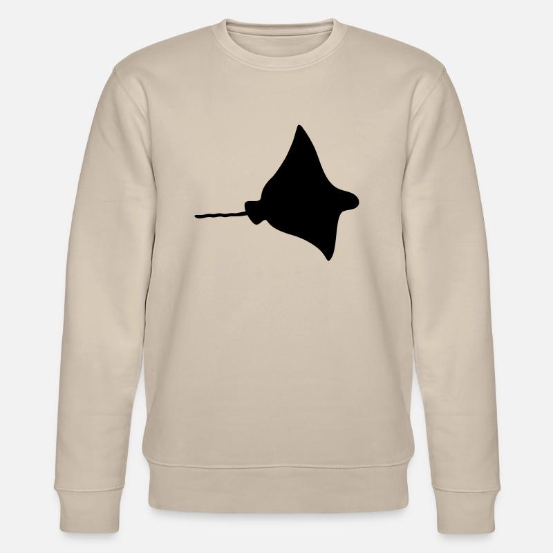 Rochen - Fisch - Stanley/Stella Unisex Bio-Sweatshirt CHANGER  - Beige