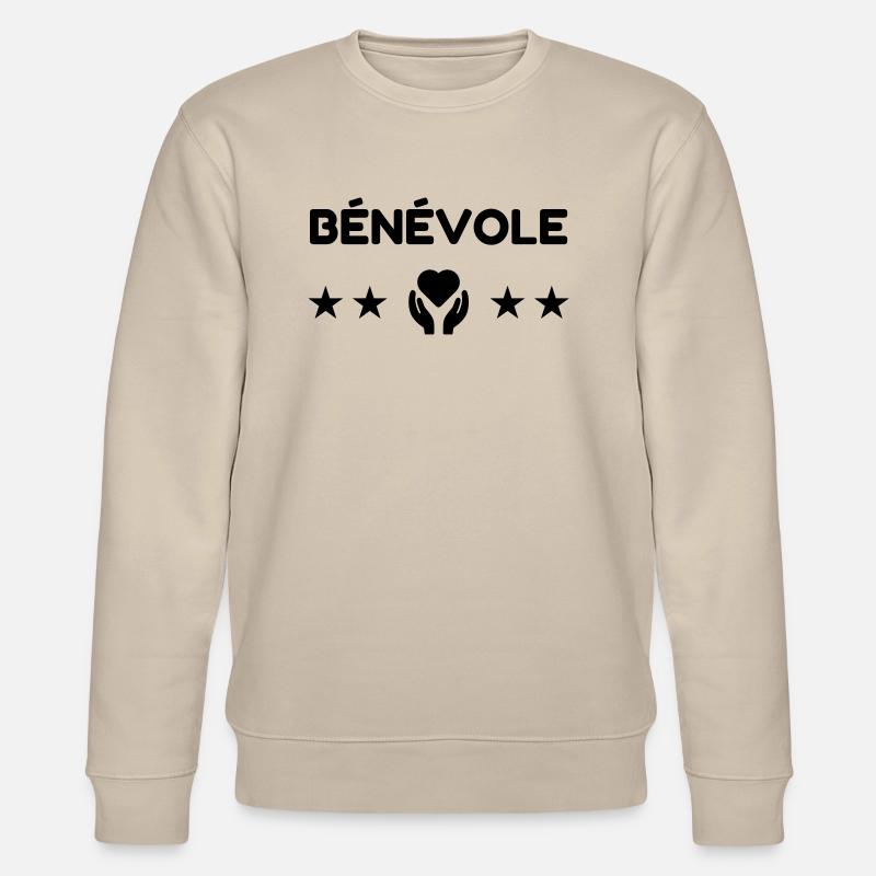 Bénévole / Humanitaire / Solidaire / Aide - Sweat bio CHANGER Stanley/Stella Unisexe - beige