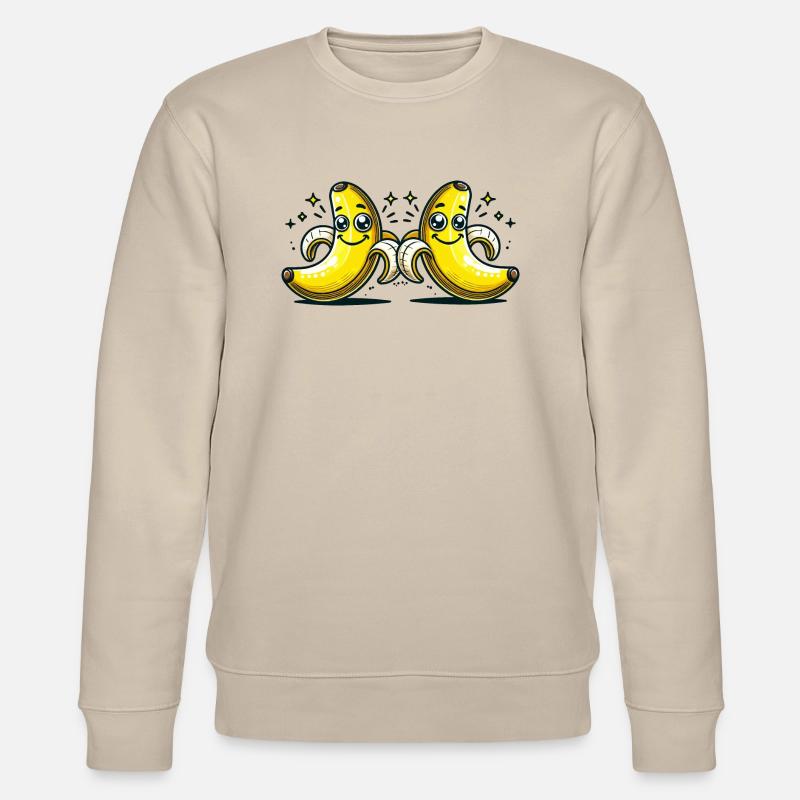 Bande dessinée banane - Sweat bio CHANGER Stanley/Stella Unisexe - beige