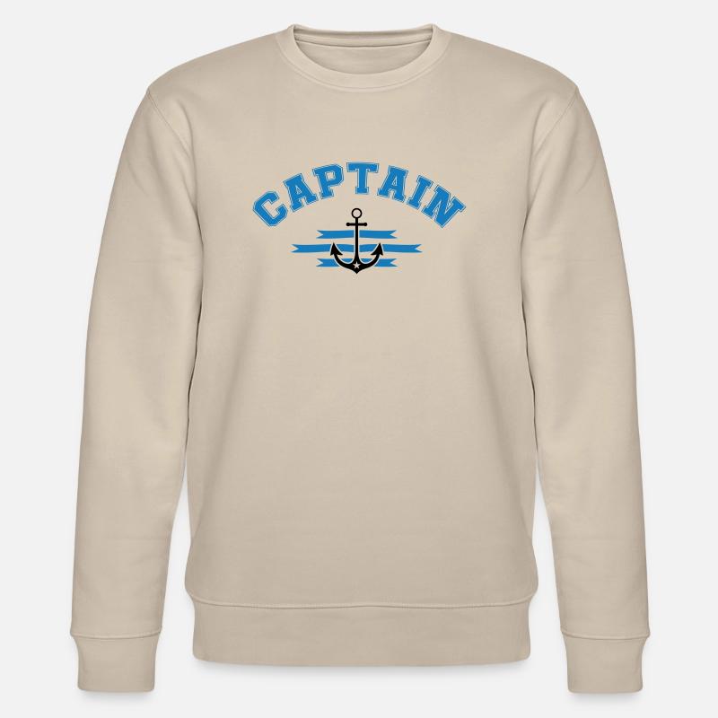 Anker Captain - Stanley/Stella Unisex Bio-Sweatshirt CHANGER  - Beige