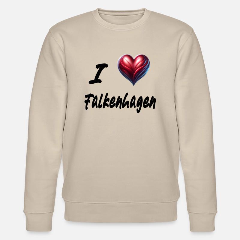 i love Falkenhagen - Stanley/Stella Unisex Bio-Sweatshirt CHANGER  - Beige