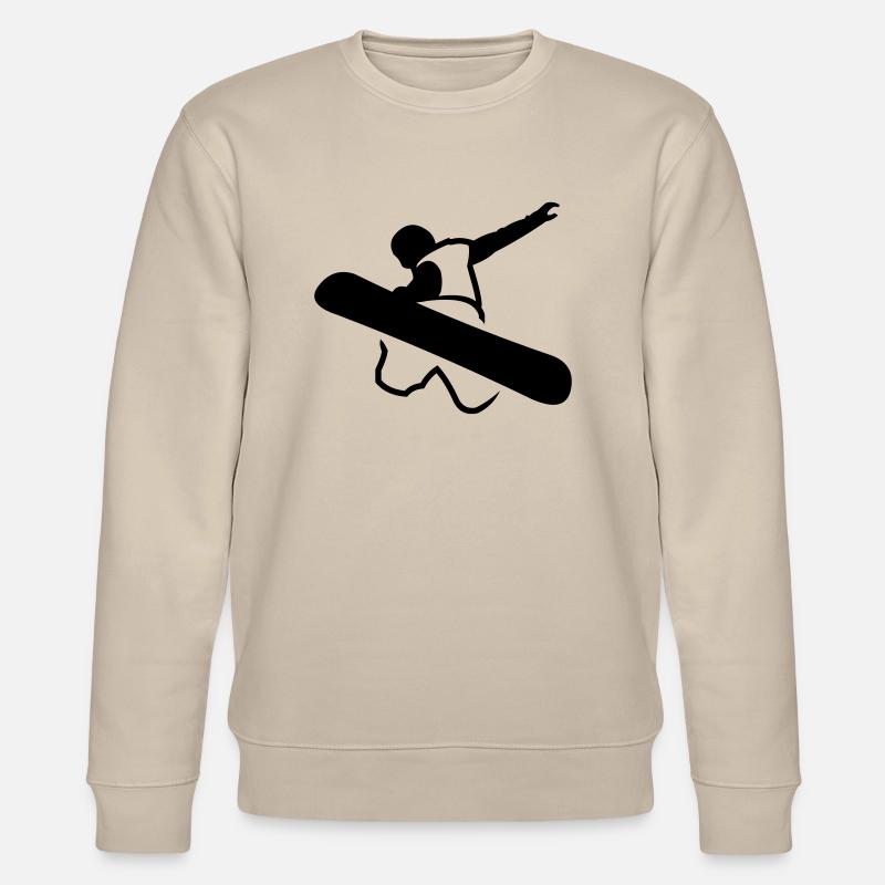 snowboarder_newstyle_v2 - Sweat bio CHANGER Stanley/Stella Unisexe - beige