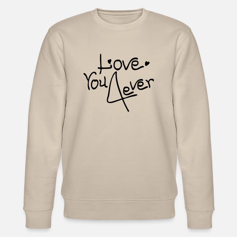 Liebe dich 4ever - Stanley/Stella Unisex Bio-Sweatshirt CHANGER  - Beige
