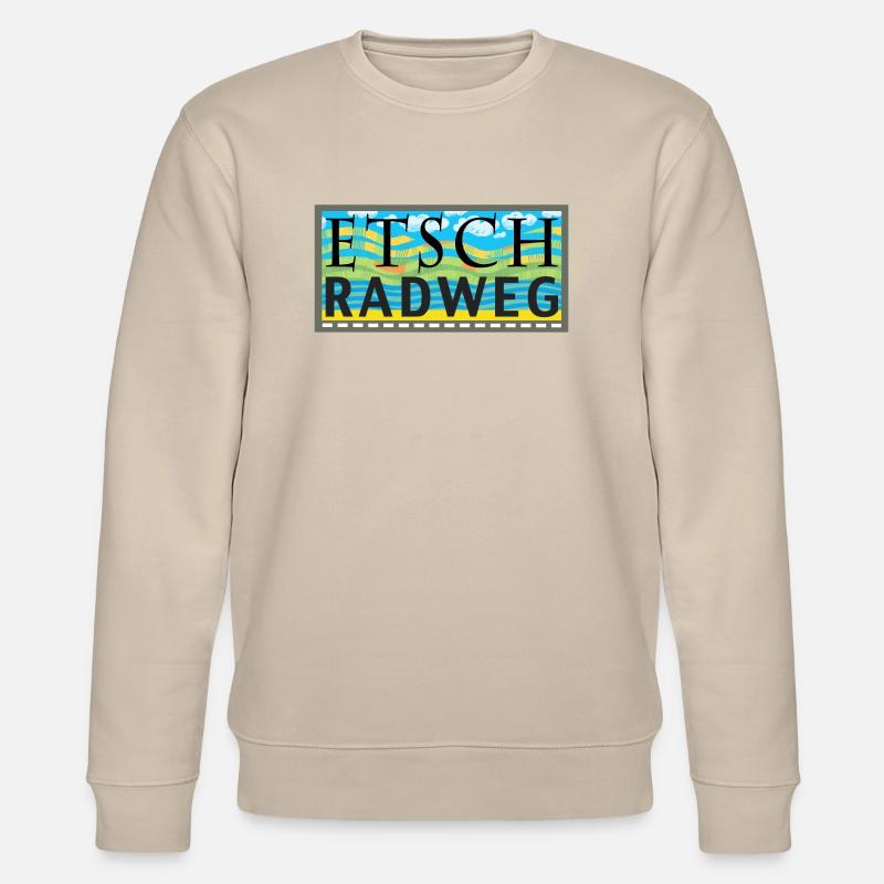 Etsch-Radweg - Stanley/Stella Unisex Bio-Sweatshirt CHANGER  - Beige
