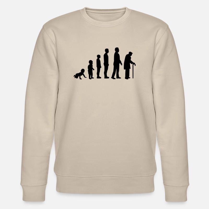 Evolution Pensioner - Stanley/Stella CHANGER Unisex Organic Sweatshirt - beige