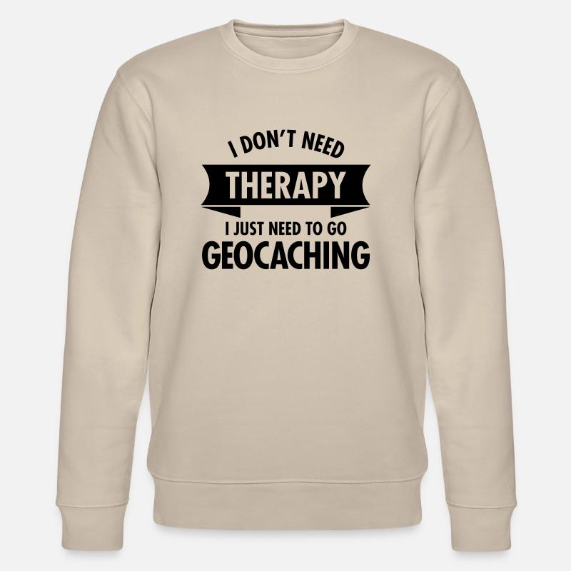 Therapy - Geocaching - Stanley/Stella CHANGER Unisex Organic Sweatshirt - beige