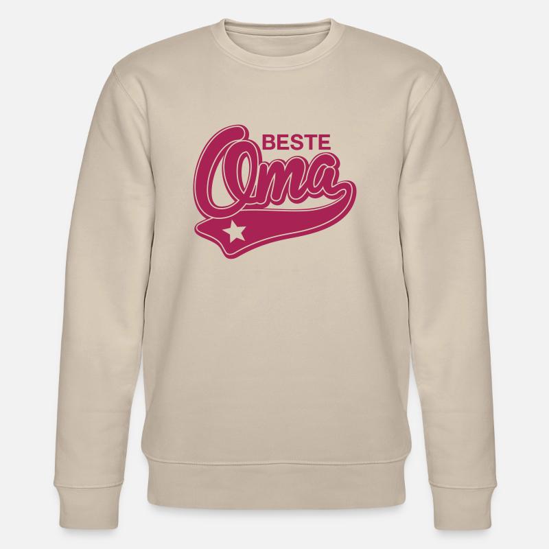 Beste Oma - Stanley/Stella Unisex Bio-Sweatshirt CHANGER - Beige