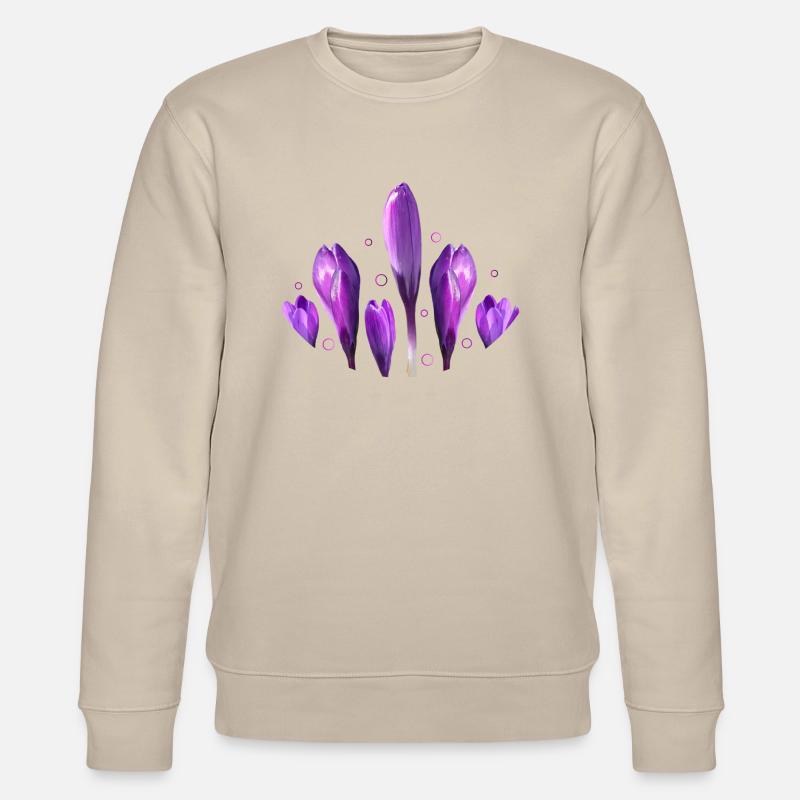Crocus Printemps Printemps Début - Sweat bio CHANGER Stanley/Stella Unisexe - beige