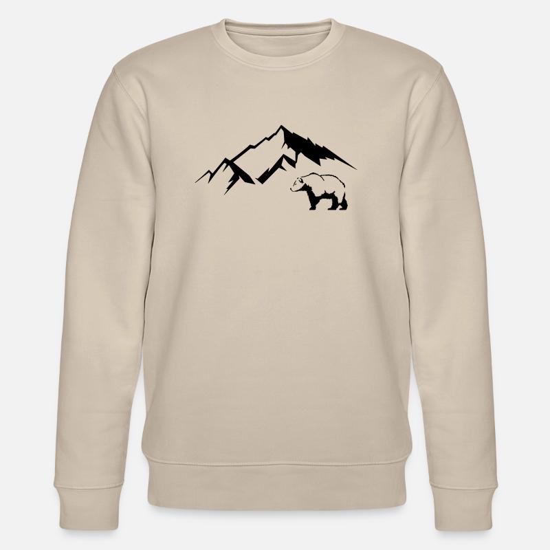 bär berge - Stanley/Stella Unisex Bio-Sweatshirt CHANGER  - Beige