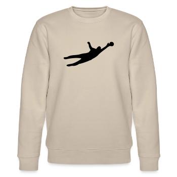 torwart - Stanley/Stella Unisex Bio-Sweatshirt CHANGER  - Beige - Vorne - Nik (191cm) & Marisol (170cm)