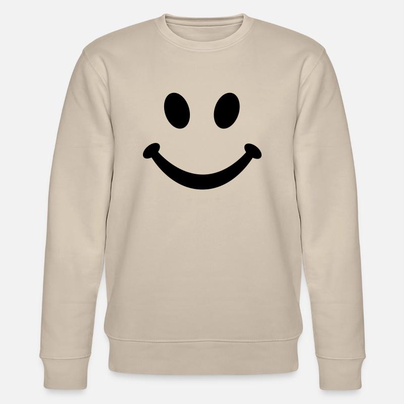 Smiley Lächeln - Stanley/Stella Unisex Bio-Sweatshirt CHANGER  - Beige