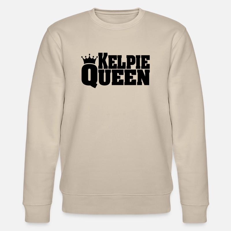 KELPIE QUEEN Australian Kelpie - Stanley/Stella CHANGER Unisex Organic Sweatshirt - beige