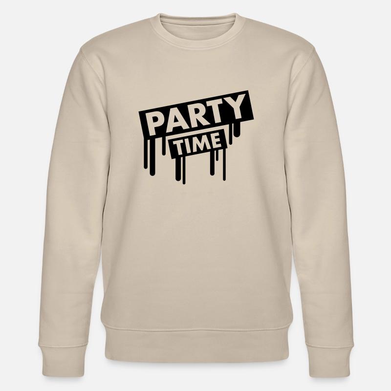party_time_graffiti - Sweat bio CHANGER Stanley/Stella Unisexe - beige