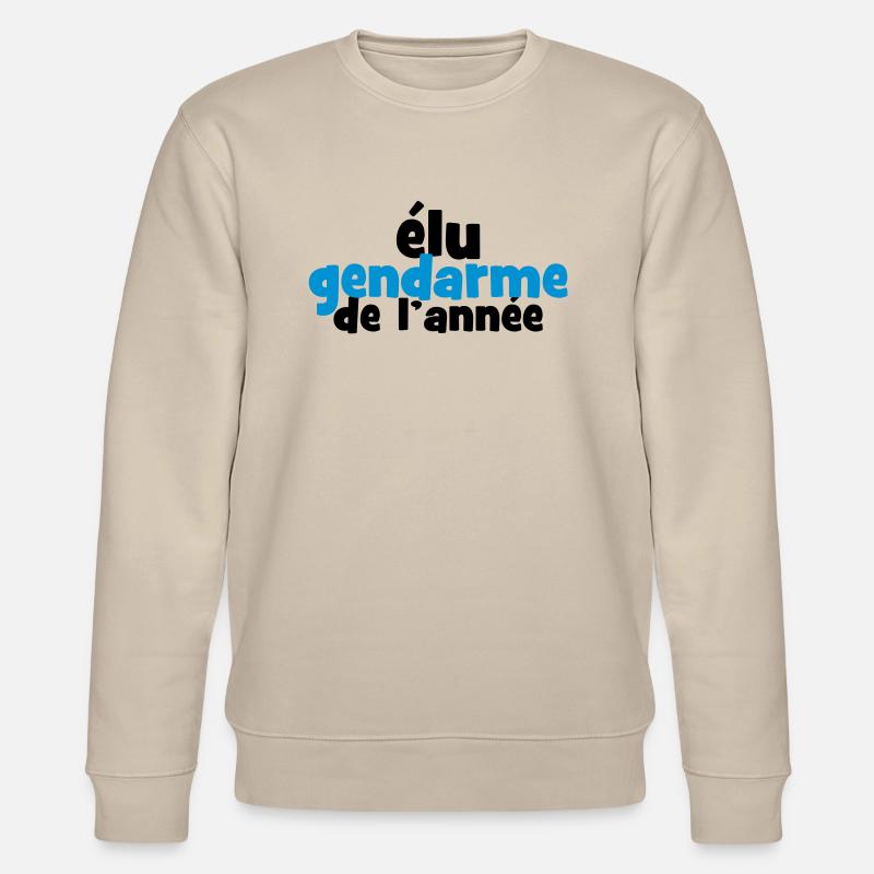 Elu Gendarme de l'année ! - Sweat bio CHANGER Stanley/Stella Unisexe - beige
