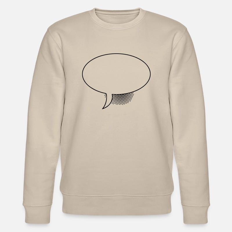 Sprechblase Oval - Stanley/Stella Unisex Bio-Sweatshirt CHANGER  - Beige