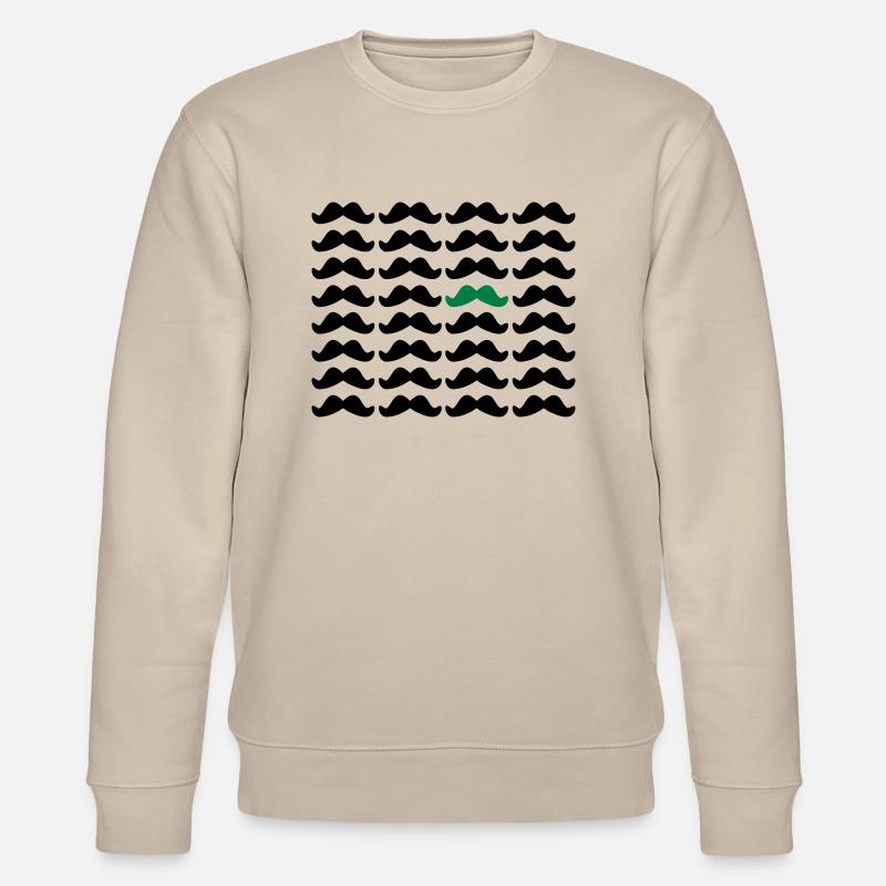 Mustache Moustache "Be Different" 2c - Sweat bio CHANGER Stanley/Stella Unisexe - beige