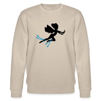 Fee griechischen Mythen - Stanley/Stella Unisex Bio-Sweatshirt CHANGER  - Beige - Vorne - Nik (191cm) & Marisol (170cm)