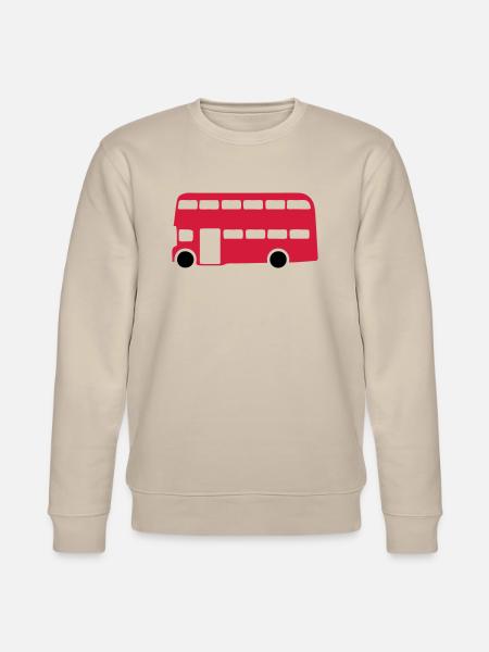 Englisch Englisch-Bus 1 - Stanley/Stella Unisex Bio-Sweatshirt CHANGER  - Beige