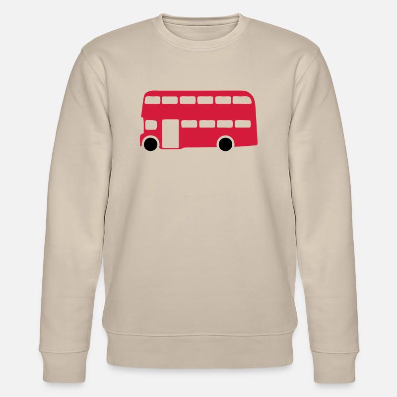 Englisch Englisch-Bus 1 - Stanley/Stella Unisex Bio-Sweatshirt CHANGER  - Beige