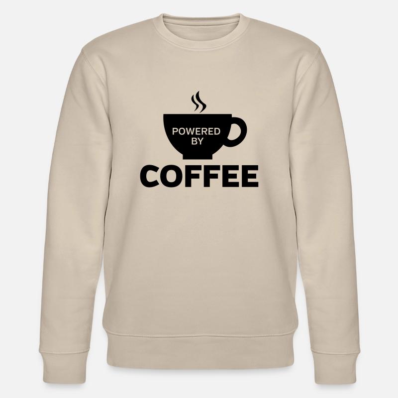 Powered By Coffee - Stanley/Stella Unisex Bio-Sweatshirt CHANGER  - Beige