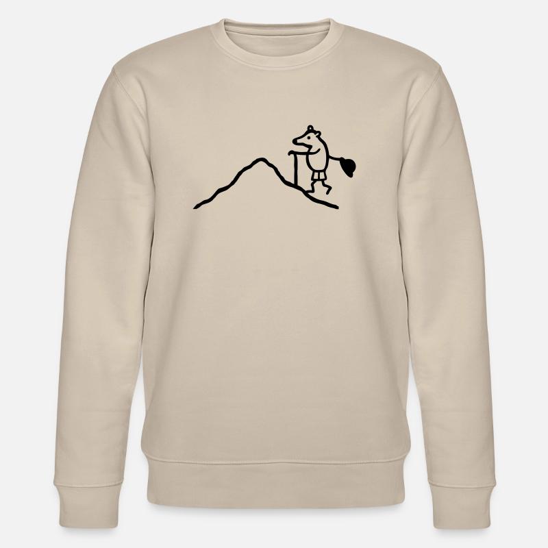 Climb mole - Stanley/Stella CHANGER Unisex Organic Sweatshirt - beige