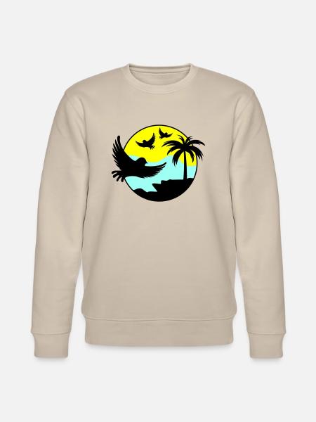 paradise birds 02 - Stanley/Stella Unisex Bio-Sweatshirt CHANGER - Beige