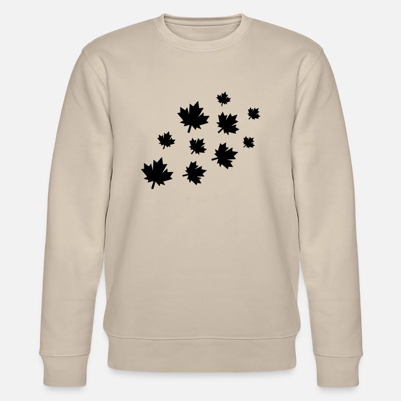 ahornblätter - Stanley/Stella Unisex Bio-Sweatshirt CHANGER  - Beige