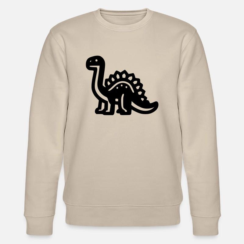 Dinosaurier - Stanley/Stella Unisex Bio-Sweatshirt CHANGER  - Beige