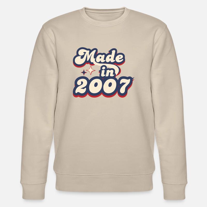 Made in 2007 retro - Sweat bio CHANGER Stanley/Stella Unisexe - beige