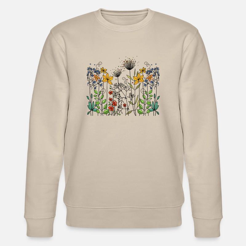 Blumen - Stanley/Stella Unisex Bio-Sweatshirt CHANGER  - Beige