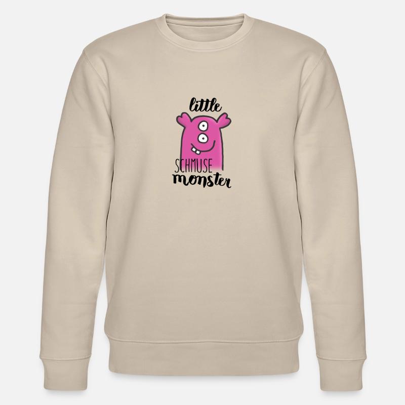 Little SCHMUSE Monster - Stanley/Stella Unisex Bio-Sweatshirt CHANGER  - Beige