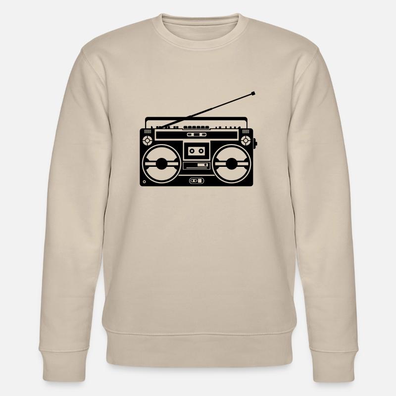 Ghetto Blaster Retro - Stanley/Stella CHANGER Unisex Organic Sweatshirt - beige