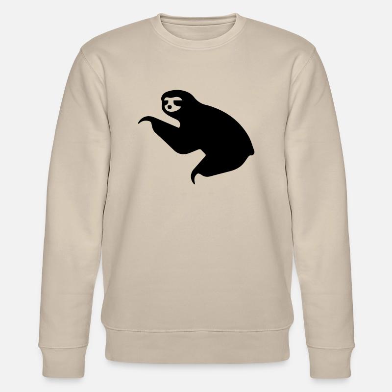 Sloth Icon - Stanley/Stella CHANGER Unisex Organic Sweatshirt - beige
