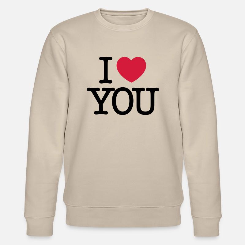 ich hab dich lieb - Stanley/Stella Unisex Bio-Sweatshirt CHANGER  - Beige