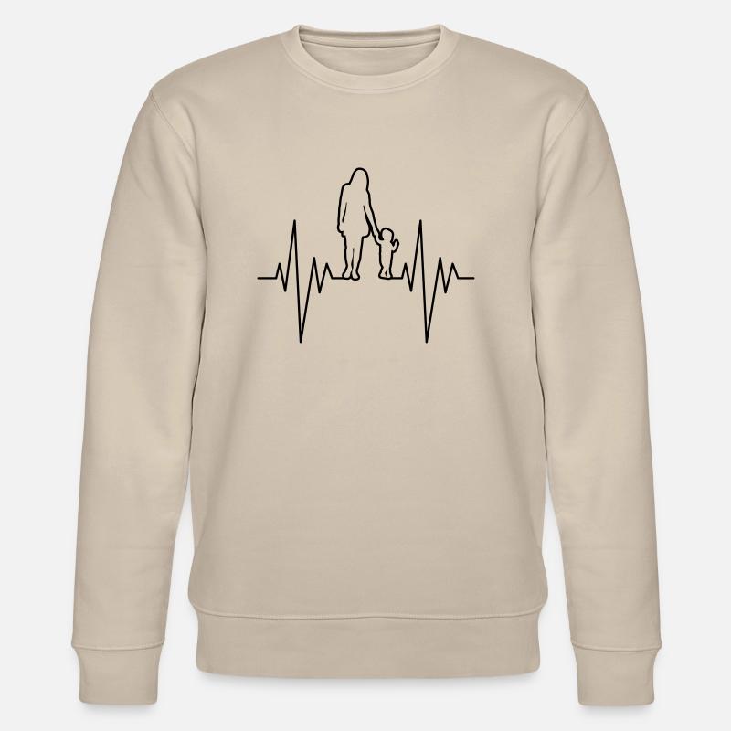 Mother And Son Pulse - Stanley/Stella CHANGER Unisex Organic Sweatshirt - beige