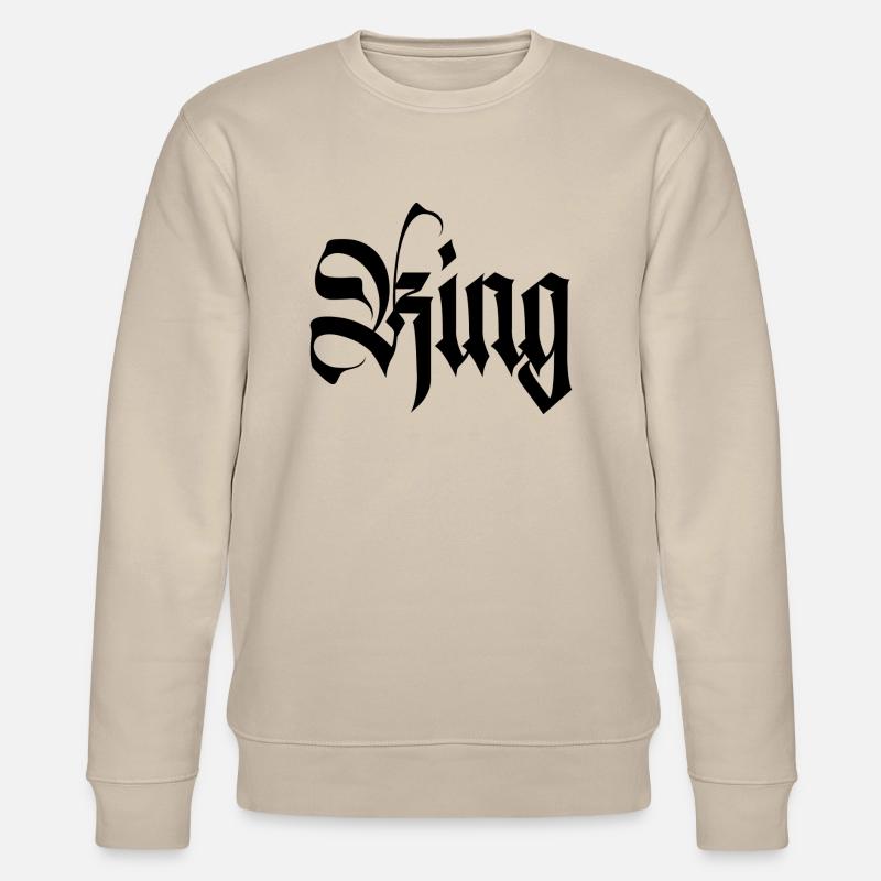 KING and Queen - Stanley/Stella Unisex Bio-Sweatshirt CHANGER  - Beige