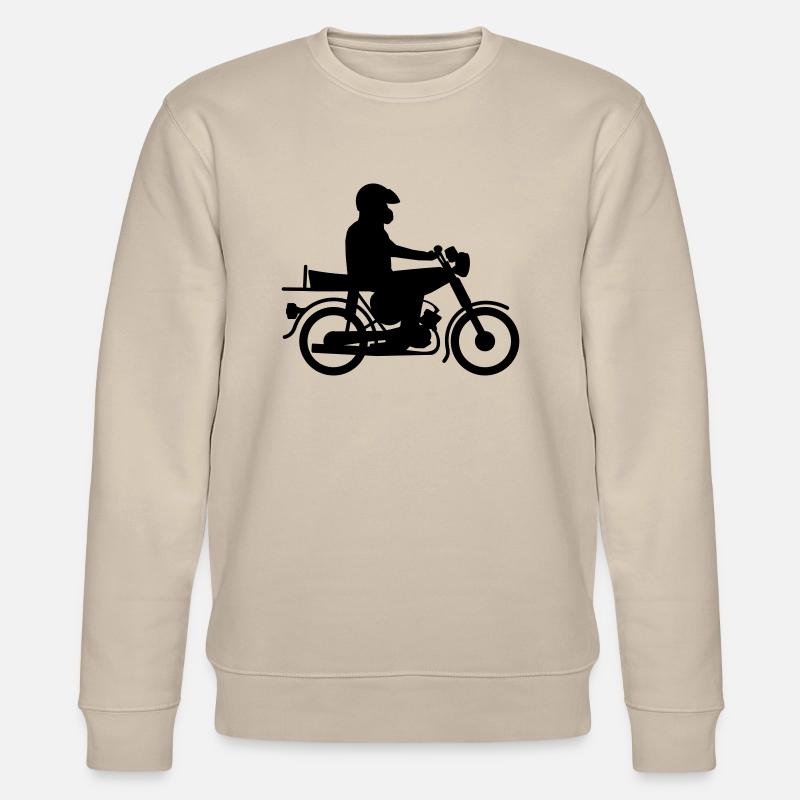 Simson mit Fahrer - Stanley/Stella Unisex Bio-Sweatshirt CHANGER  - Beige