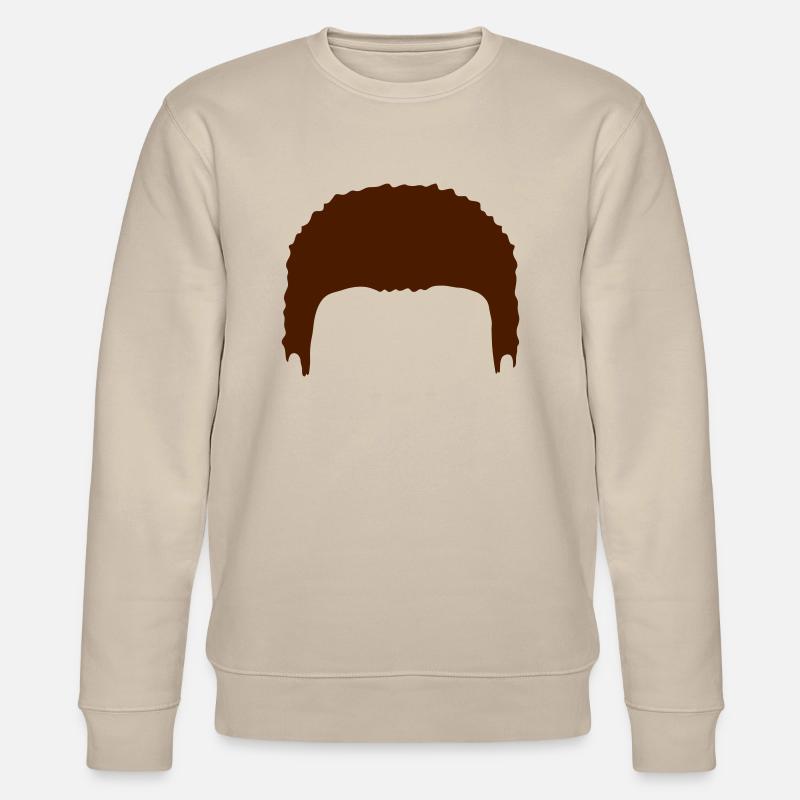 Volle Haare Perücke Silhouette - Stanley/Stella Unisex Bio-Sweatshirt CHANGER  - Beige