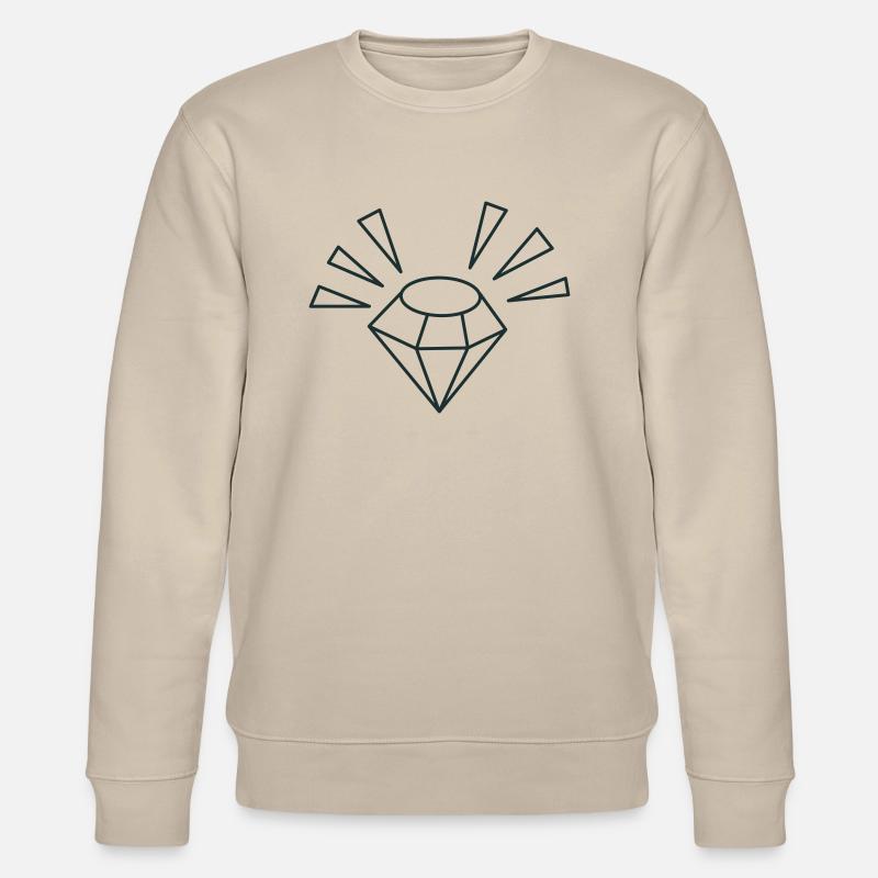 GEM avec des étincelles lumineuses - Sweat bio CHANGER Stanley/Stella Unisexe - beige