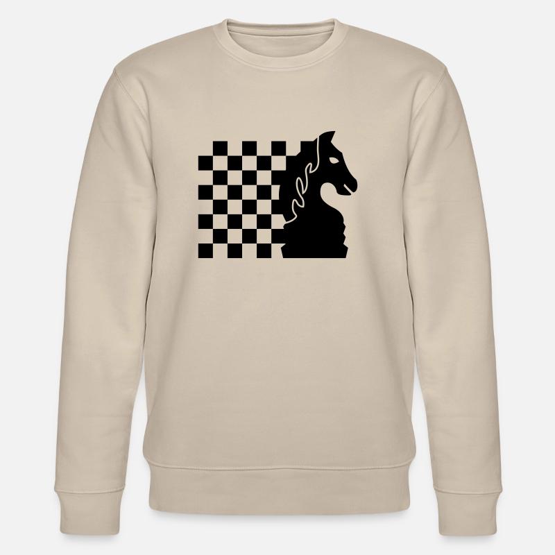 schach_pferd_b_1c - Sweat bio CHANGER Stanley/Stella Unisexe - beige