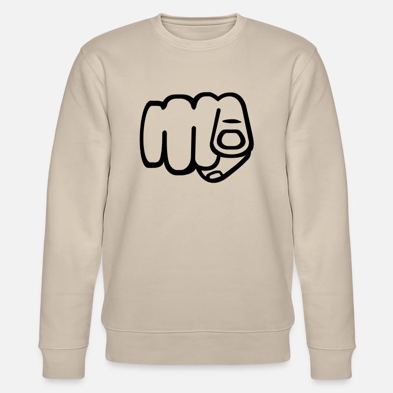 Du - Finger - Stanley/Stella Unisex Bio-Sweatshirt CHANGER  - Beige