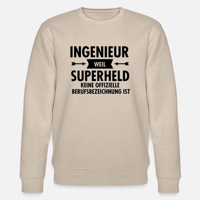 Ingenieur Superheld - Stanley/Stella CHANGER Unisex Organic Sweatshirt - beige