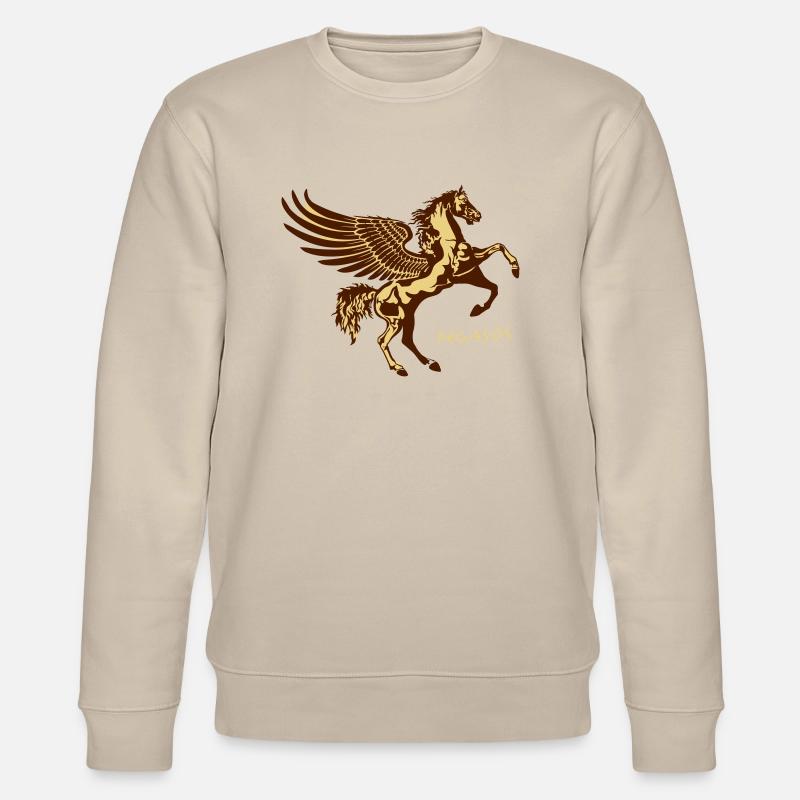 Pegasos Pferd - Stanley/Stella Unisex Bio-Sweatshirt CHANGER  - Beige