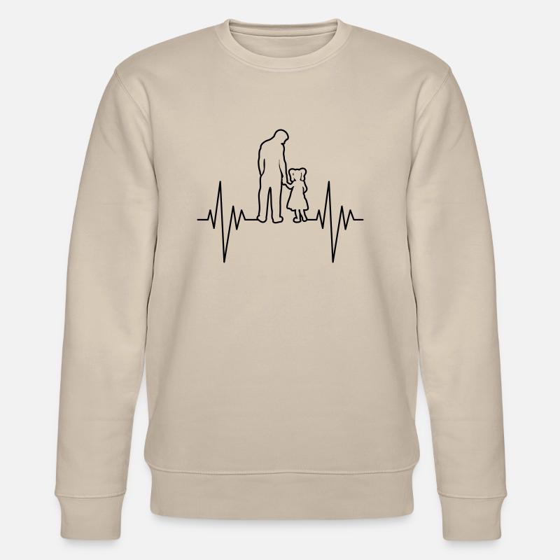 Dad And Daughter Pulse - Stanley/Stella CHANGER Unisex Organic Sweatshirt - beige