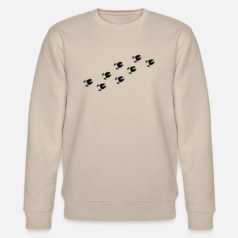 Wildschwein Pfoten - Stanley/Stella Unisex Bio-Sweatshirt CHANGER  - Beige