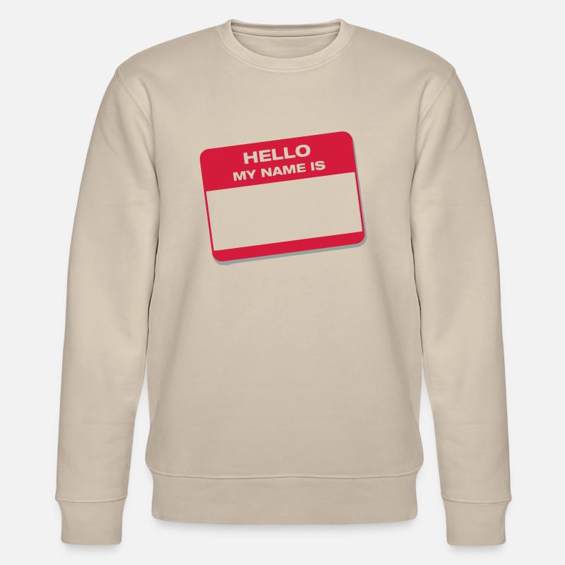 my_name_is - Stanley/Stella Unisex Bio-Sweatshirt CHANGER  - Beige